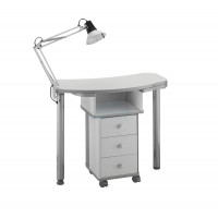 Стол маникюрный белый 488L 