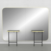 Зеркало парикмахерское "Madison Gold Infinite 2P"