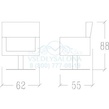 Кресло парикмахерское PICCADILLY