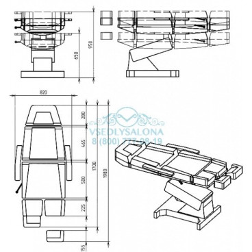 Педикюрное кресло &quot;Профи 3&quot;