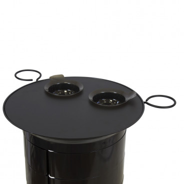 Парикмахерская тележка &quot;GiroCo Doble black&quot; ящики прозрачные