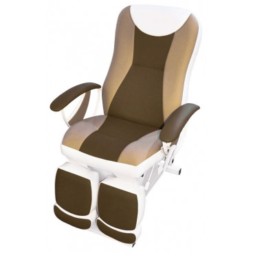 Педикюрное косметологическое кресло &quot;Ирина&quot; (Электропривод, 4 мотора) (высота 550 - 850м)