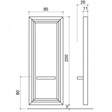 Зеркало парикмахерское &quot;Otello&quot;