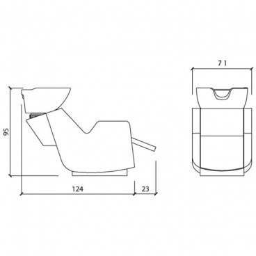Парикмахерская мойка &quot;Ultrawash Black Electric&quot;
