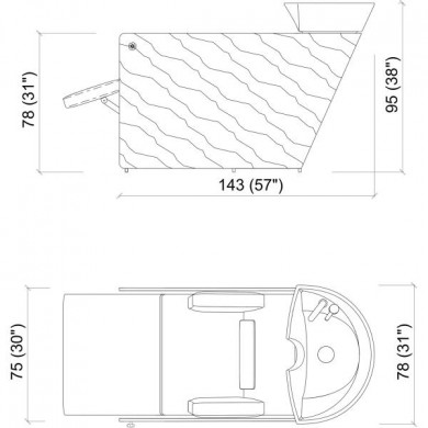 Мойка парикмахерская &quot;VA PENSIERO ELECTRA WOOD&quot;