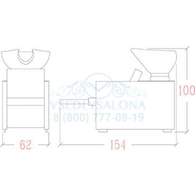 Мойка парикмахерская KUBIK RELAX