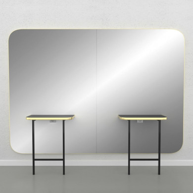 Зеркало парикмахерское &quot;Madison Gold Infinite 2P&quot;