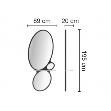 Зеркало парикмахерское &quot;HULAHOOP&quot;