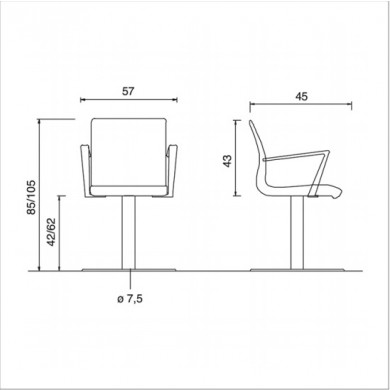 Кресло парикмахерское &quot;Aluotis Roto&quot;